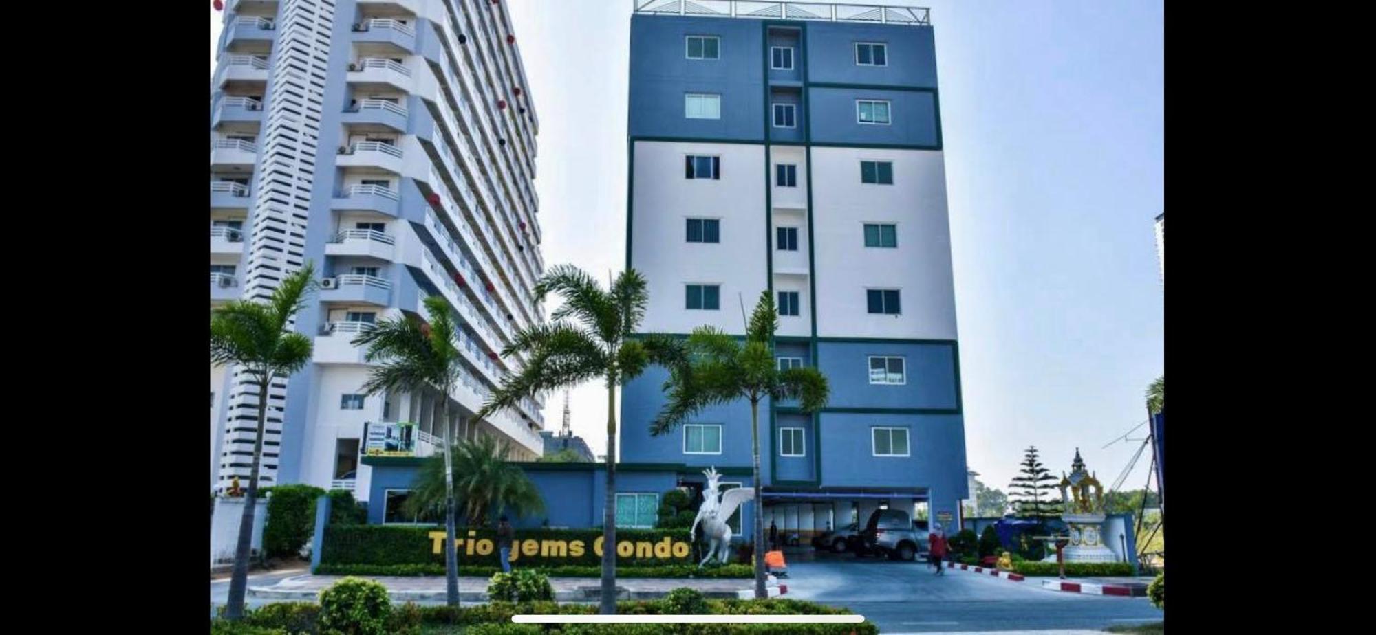 Trio Gems Condo, Pattaya Thailand Jomtien Beach Exteriör bild